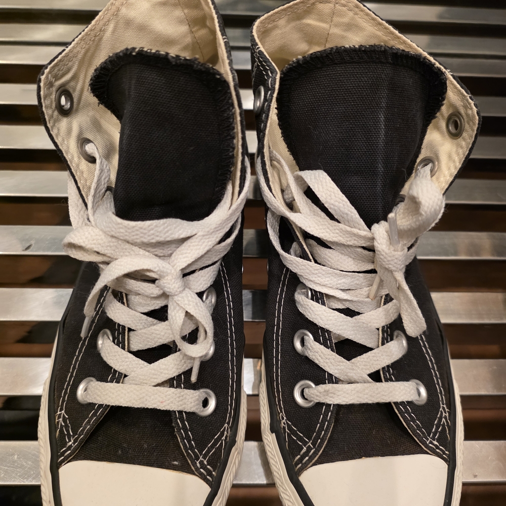 Converse Black and White High-Top Sneakers
